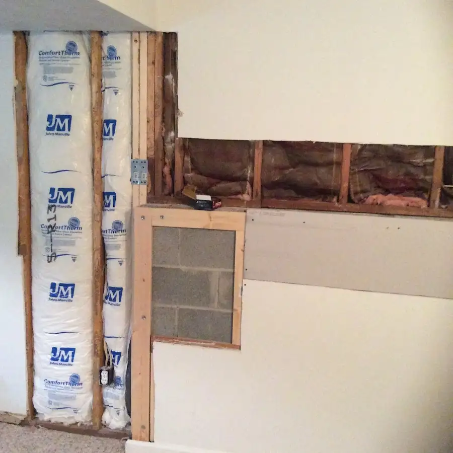 Wall insulation replacement during Odor Removal & Deodorization in Jonesboro